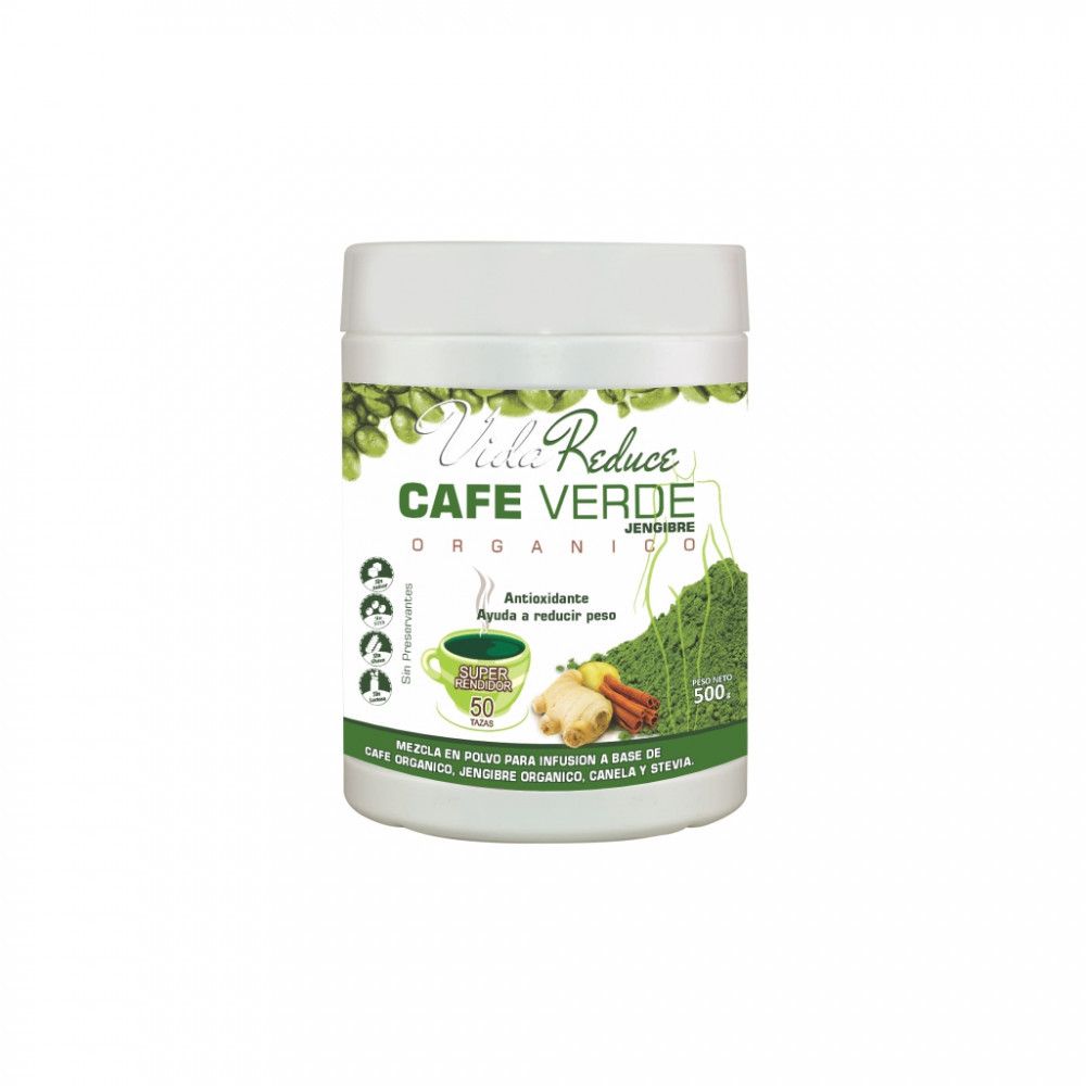 VIDA REDUCE INFUSIÓN ORGÁNICA CAFÉ VERDE  JENGIBRE CANELA