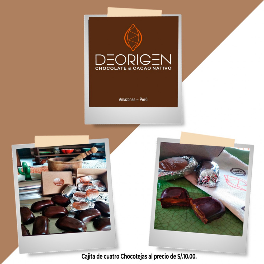 CHOCOTEJAS DE CHOCOLATE DARK AL 65% (CAJA DE 4 UNIDADES)