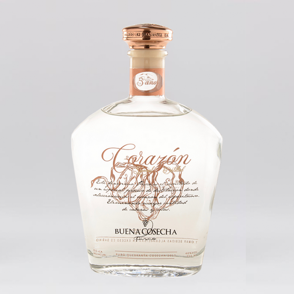 BUENA COSECHA PISCO PURO QUEBRANTA CORAZON