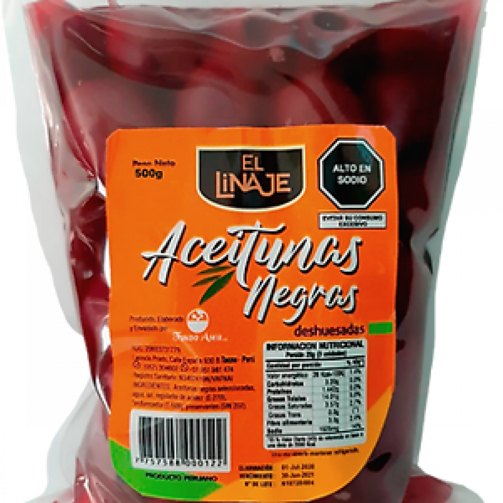 ACEITUNA NEGRA DESHUESADA X 1 KG