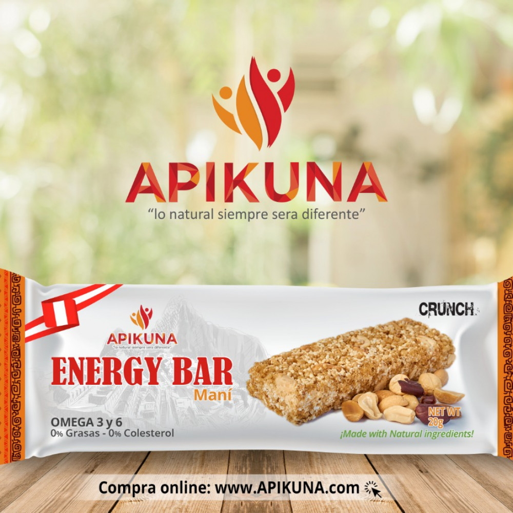 ENERGY BAR MANI barras nutricionales APIKUNA