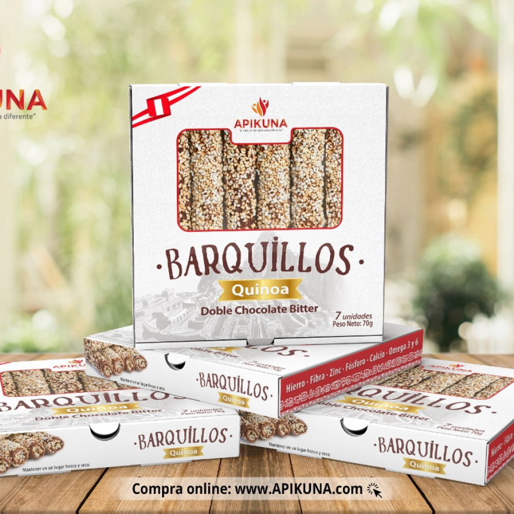 BARQUILLOS DE QUINUA cono chocolate PARA HELADOS APIKUNA