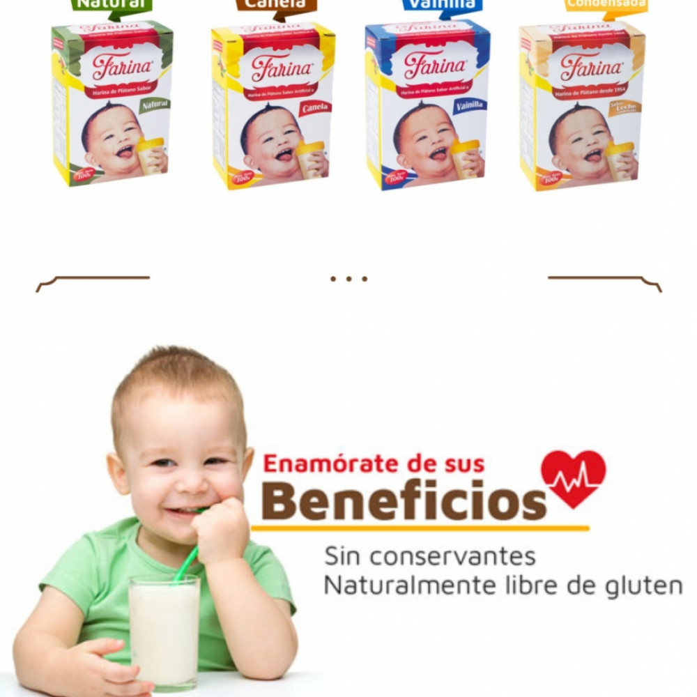 Fecula o harina a base de plátano verde