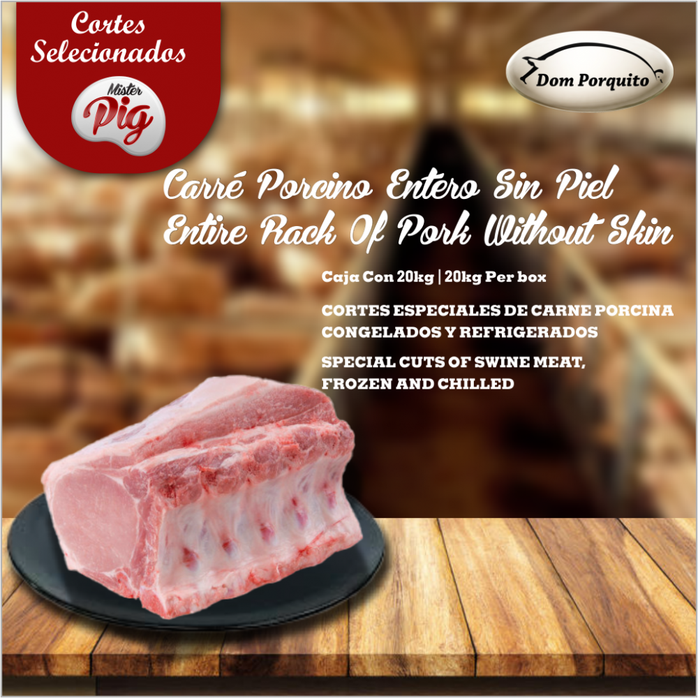 ENTIRE RACK OF PORK WITHOUT SKIN