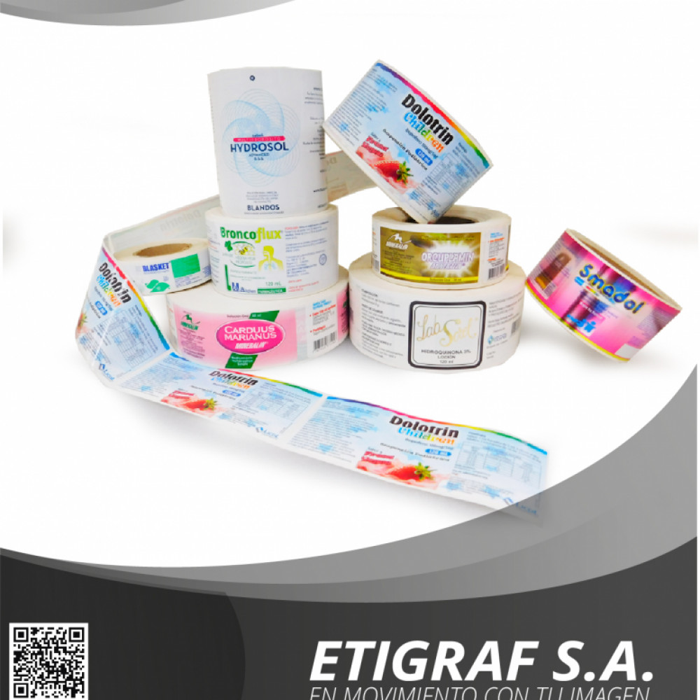 ETIQUETAS ADHESIVAS PARA LABORATORIOS