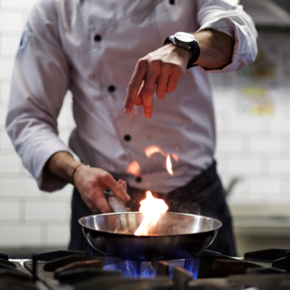 Cocción de alimentos con GLP