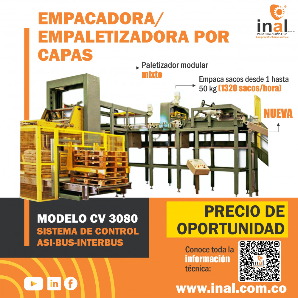 EMPACADORA - EMPALETIZADORA POR CAPAS